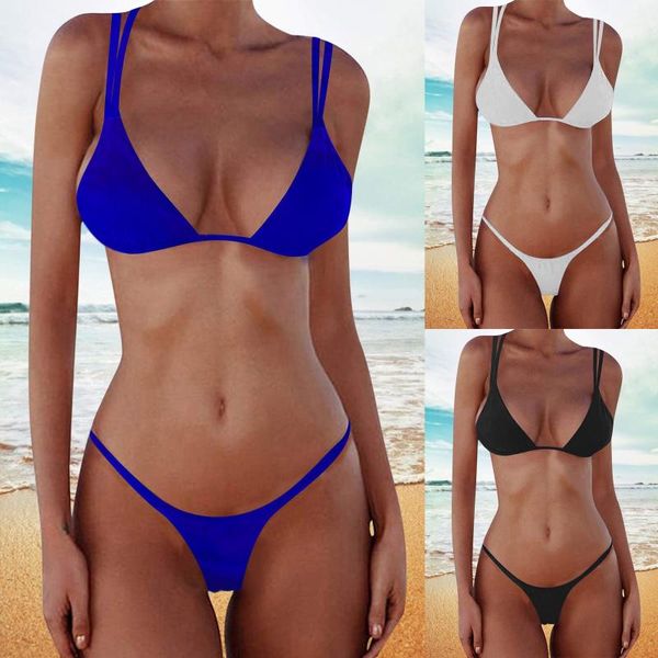 

women's swimwear black micro bikini set women 2 pieces swimsuit push up padded bra thongs biquini bathing suit beachwear ropa mujer, White;black