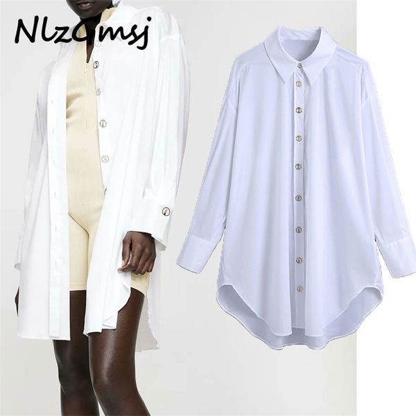 

blouse women england style vintage white fashion button-up long blusas mujer de moda casual shirt 210628