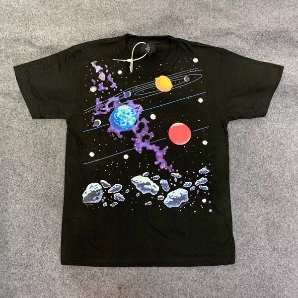 

t shirt 19ss hip-hop kanye space system tee t shirt men women summer astroworld short sleeve travis scott tees cotton, White