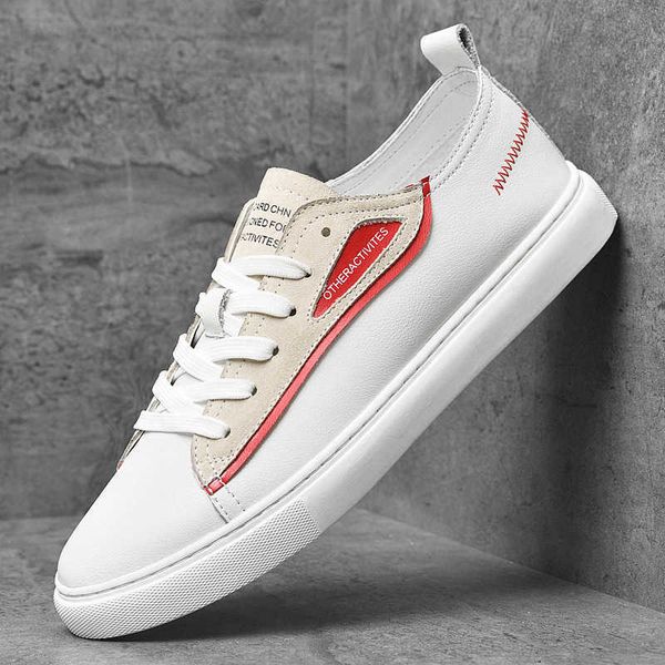 

8077 men's sho, board fashion white spring low leather, first layer cowhide, korean youth sports and leisure sho