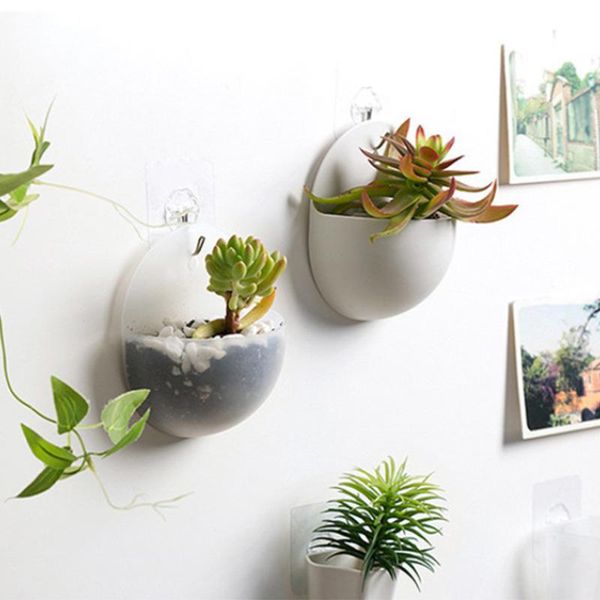 

planters & pots 1pc wall hanging flower pot decor container plant vases diy home decoration accessories drop