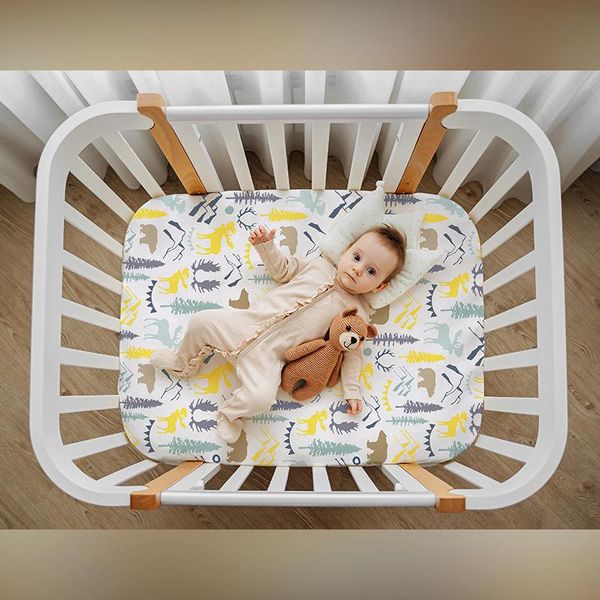 

caps & hats children's sheets, polyester cotton bedspread, born baby bedding, cartoon crib, playard bedding accessories 2021, Yellow