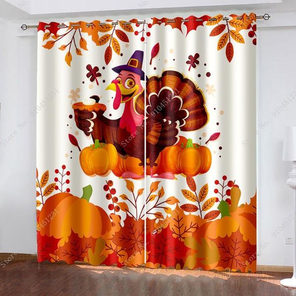 

blankets thanksgiving home decoration curtains funny turkey children custom blackout living room bedroom party dress up gift blanket
