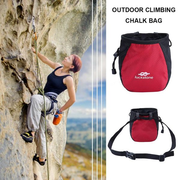 

cords, slings and webbing outdoor rock climbing powder bag caving waist pack chalk anti slip bouldering climbers magnesium pouch