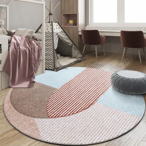 

carpets post-modern living room rug, nordic big size bedside carpet, round shaped decoration office area rug