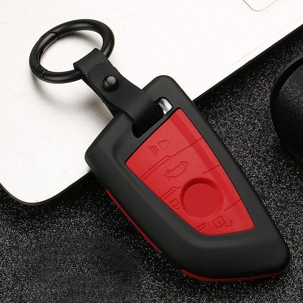 

keychains abs+silicone car key case cover for 1 2 3 4 5 6 7 series x4 x5 x6 f15 f16 f18 f48 f39 118i g30 g10 g11 520 525 f30 f10, Silver