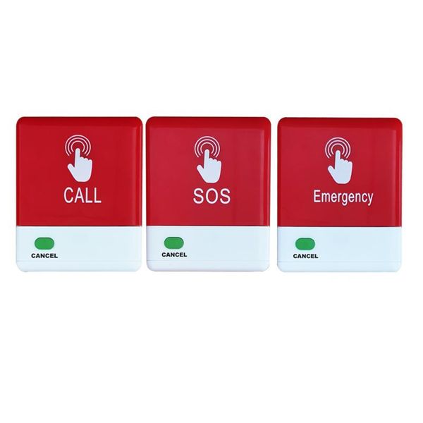 

anti-lost alarm wireless call bell emergency pager button for calling system patient the elderly