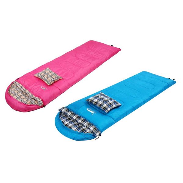 

sleeping bags camping splicing envelope bag with pillow and compression sack