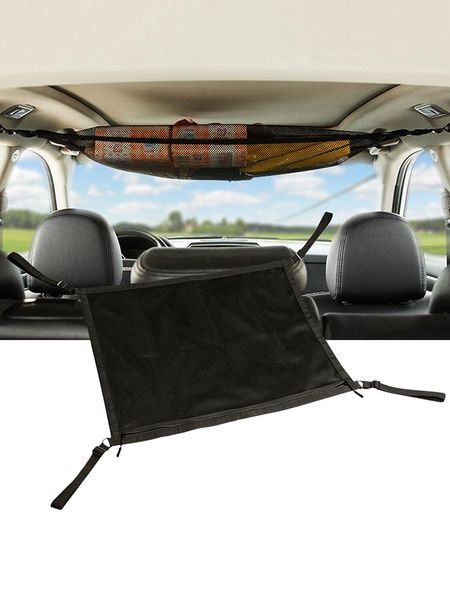 

car organizer cargo net adjustable truck bag storage organize back rear mesh trunk seat elastic string pocket cage