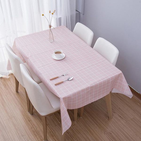 

table cloth nordic simple waterproof pvc oil-proof anti-scald desk cover durable picnic mats home decorative tablecloth