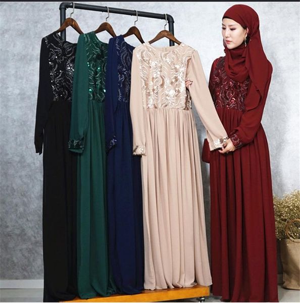 

casual dresses luxury embroidery abaya lace stitching muslim maxi dress sequins cardigan long robes jubah kimono ramadan arab islamic prayer, Black;gray