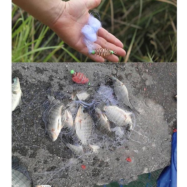 

fishing net copper spring shoal netting luminous bead swivel tackle size 3-12 wholesale drop accessories