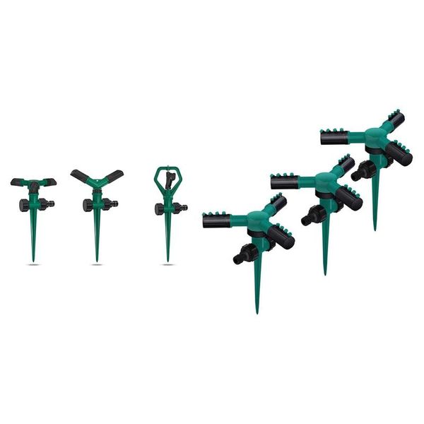 

watering equipments -2 set automatic 360Â°rotating lawn sprinkler adjustable system - 3-arm & 3-arm,2-arm,butterfly rotary