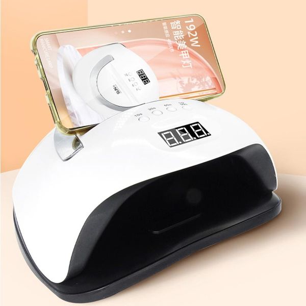

nail dryers 2021 192w led lamp gel lacquer dryer uv curing light pedicure manicure lamps sun y9