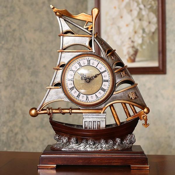 

desk & table clocks creative luxury clock silent european art living room vintage deskoffice reloj mesa home decor a60zz