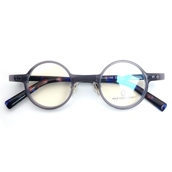 

fashion sunglasses frames hp238 acetate glasses frame men women handmade vintage round 2021 optical myopia prescription eyeglasses retro cle, Black