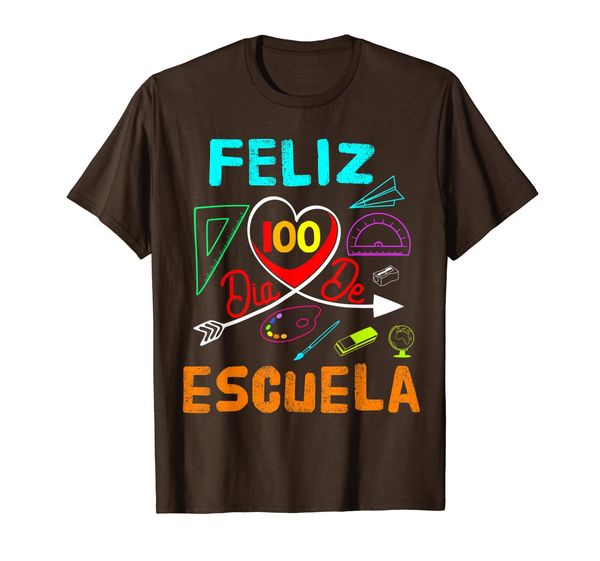 

feliz 100 dia de escuela t shirt 100th day of school shirt, White;black