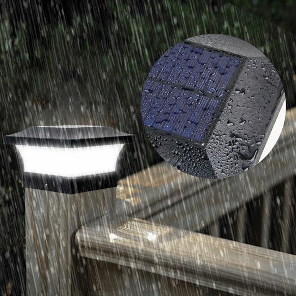 T-SUN LED a energia solare da giardino quadrato palo IP65 lampada da parete impermeabile per portico da cortile esterno - caldo