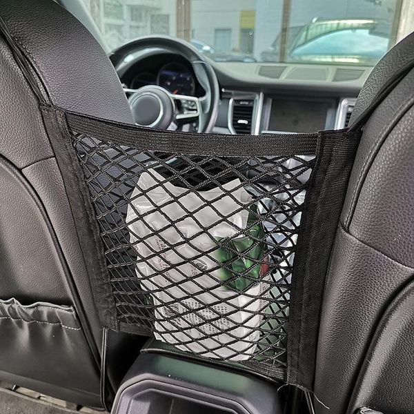 

car organizer 28x25cm universal seat side storage mesh net bag luggage holder pocket trunk cargo nets auto interior accessories