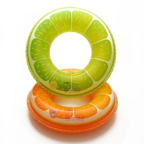 

qicaibei thickened fruit pattern swimming circle children lovely orange baby armpit, Blue