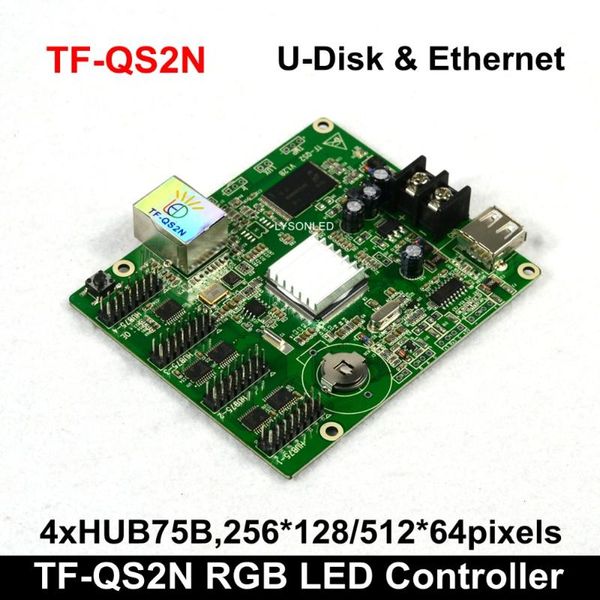 

tf-qs2n powerled usb-disk ethernet asynchronous hub75 full color led card display