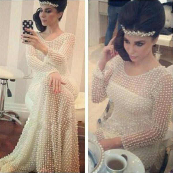 

party dresses custom made long sleeves mermaid pearls evening dress arrival prom gown, White;black