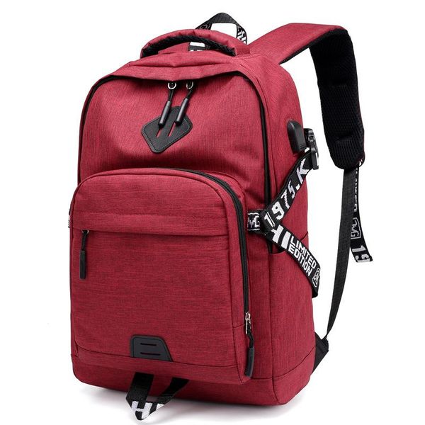 

backpack 2021 type shoulder bag pure charging usb fashion leisure couple