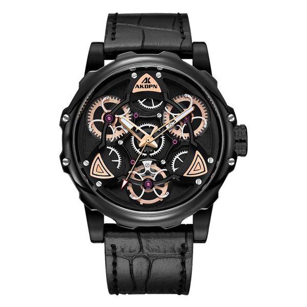 

wristwatches men's watch sports design quartz montre homme blue leather strap waterproof clock relogio masculino, Slivery;brown