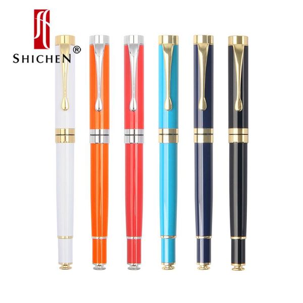 

ballpoint pens shichen black metal pen gel 0.5mm learning office supplies stationery gifts el business, Blue;orange