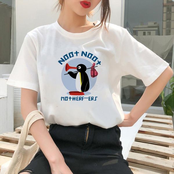 

noot runaway trendy clothes white womens t shirt summer girl can do anything hipster short sleeve fashion lithuania