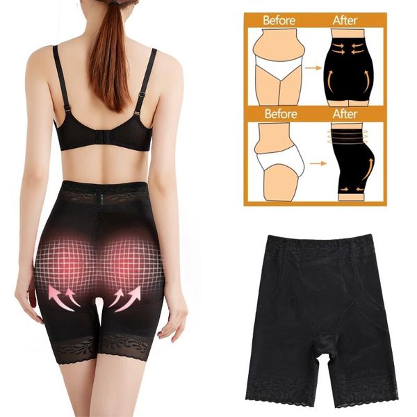 

women's shapers sure you like seamless women lace high waist training shapewear bulifter slimming fat burning hip raise body shaper pan, Black;white