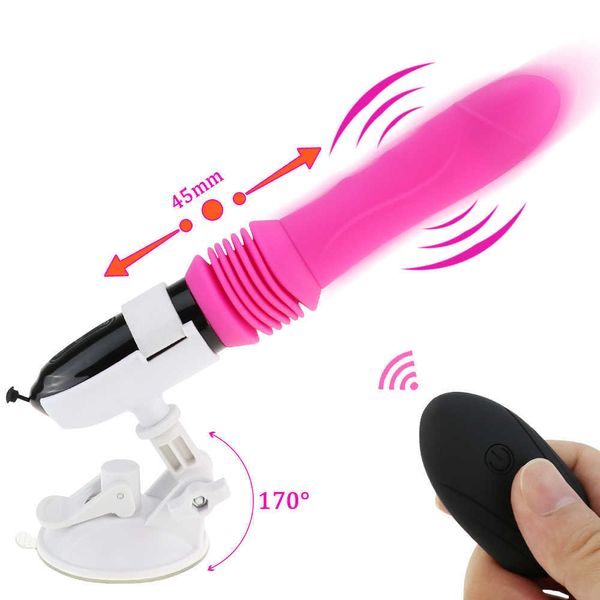 Sex Machine Gun Big Dildo Vibrator Automatisches Up Down Massagegerät G-Punkt Thrusting Retractable Pussy Erwachsene Spielzeug Sexspielzeug für Womenp0804 HP0M