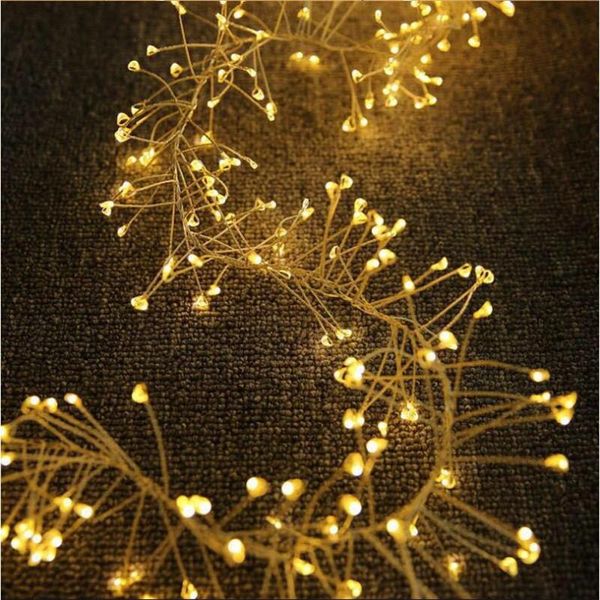 

strings copper wire led string lights firecracker fairy garland battery operated for christmas wreath decorations wedding party