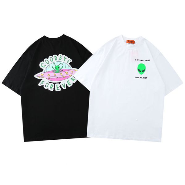 

fashion t shirt impas national alien ins ingenuity short sleeve female minority design strange smell bf mourning jacket trendy male, White;black