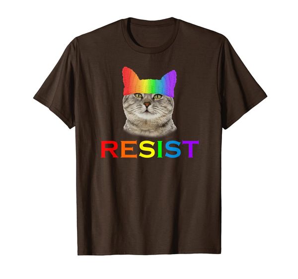 

Equality Awareness Resist Rainbow Cat T-Shirt, Mainly pictures