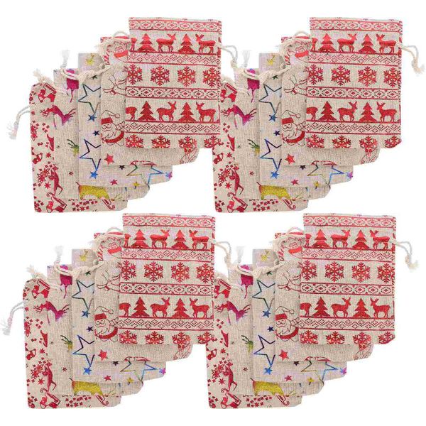 

gift wrap 25pcs christmas candy bags festival pouches drawstring