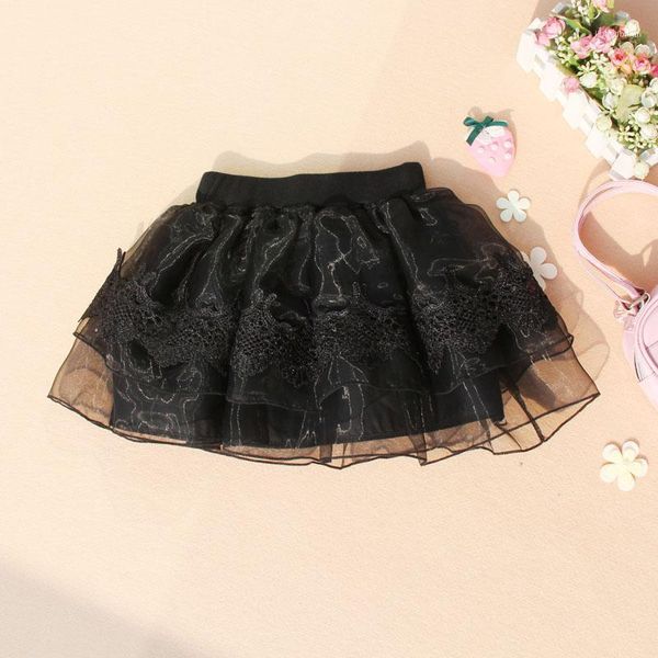 

skirts promotion girls summer kids 2021 children black tutu skirt solid fluffy baby lace tulle miniskirt school girl1, Blue