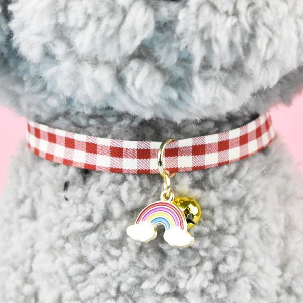 

cat collars & leads adjustable kitten collar bell necklace small nameplate non-toxic pet supplies dog accessories