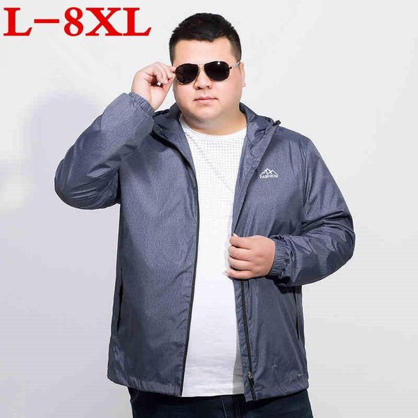 

men's jackets plus size 8xl 7xl 6xl 5xl softshell waterproof jacket coat men brand-clothing hooded black casual spring male windbreaker, Black;brown