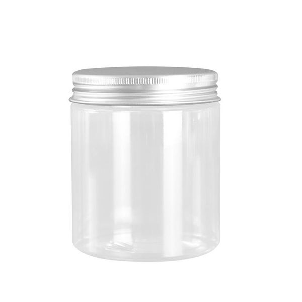 

storage bottles & jars 30pcs/lot 250g clear custom cosmetic packaging tin containers w/aluminium window cap logo printing servince