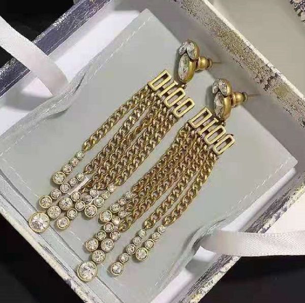 

aaa designer jewelry letter wheat ear stud women's alternative gourd tassel earrings accessories, Silver