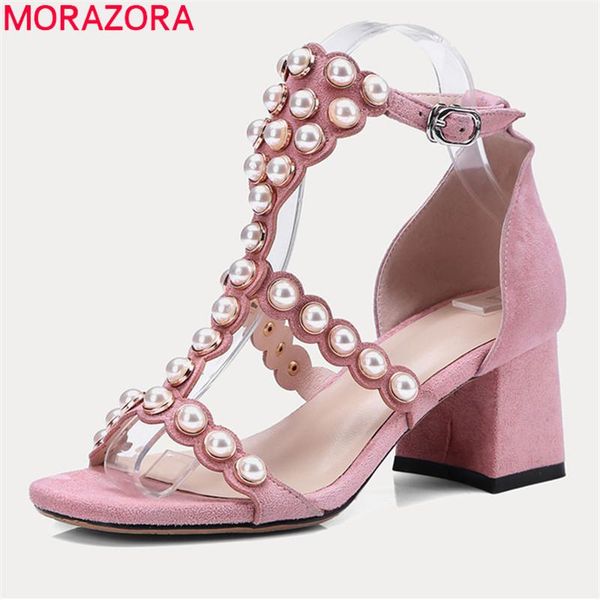 

summer women sandals sheepskin ladies shoes fashion beaded sweet casual black pink