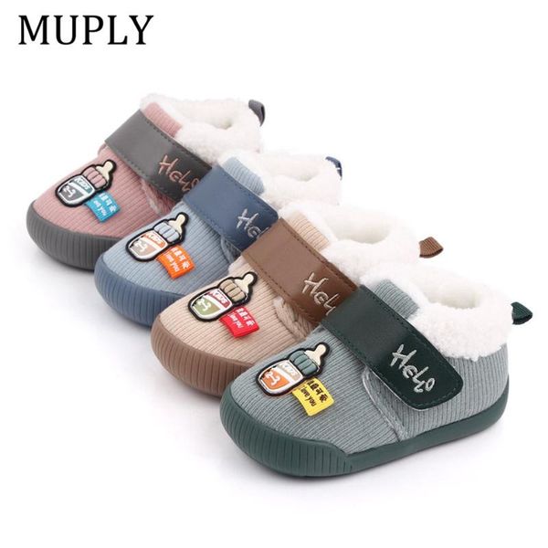 

first walkers children casual boots boys kids sneakers girls sneaker super keep warm anti-slip print shoes toddler rubber soled bebes