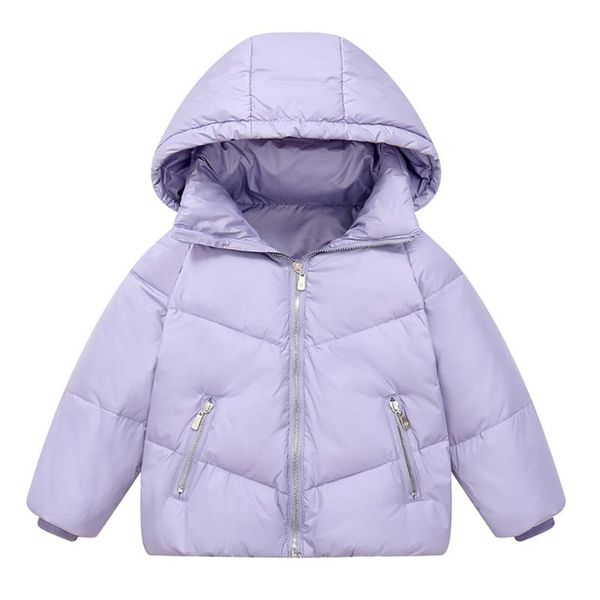 

down coat 2021 winter warm boys girls jacket solid color children outerwear hooded coats clothing outfits for 2-10 years, Blue;gray