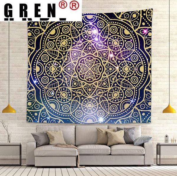 

tapestries gren abstract bohemia lace tapestry sun dreamcatcher mandala art wall hanging for living room bedroom dorm home decor