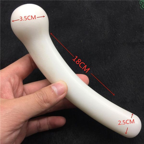 

decorative objects & figurines long 18cm natural white jade quartz crystal point massage wand goddess yoni pleasure reiki healing for wife g