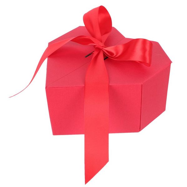 

gift wrap 1pc creative bow knot case fashionable heart-shaped packing