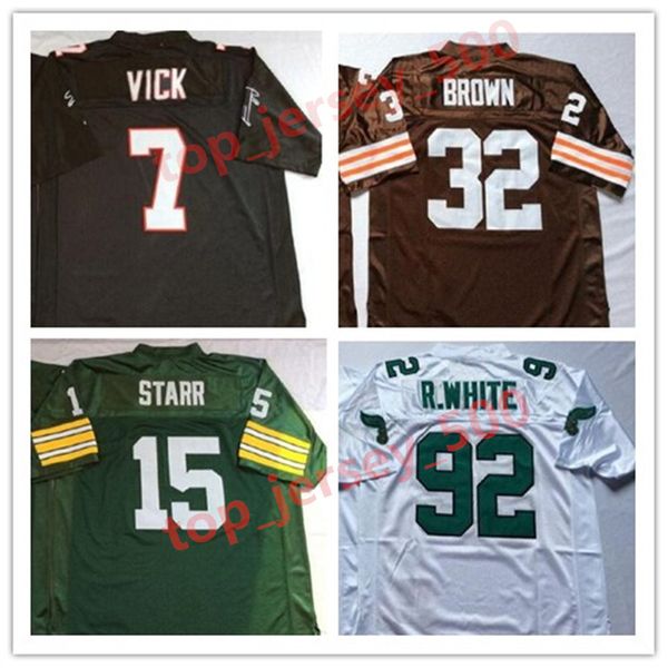 

men women youth ncaa football michael vick jerseys joe montana barry sanders bruce smith jerome bettis lawrence taylor reggie white jim brow, Black;red