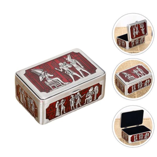 

jewelry pouches, bags 1pc egypt style deskbox case portable metal red, Pink;blue
