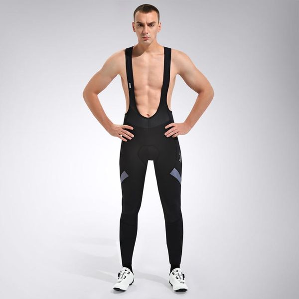 

racing pants santic men cycling bib long tights mtb bike breathable moisture-absorbing spring autumn trousers, Black;blue